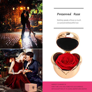Regalo donna JTTVO rosa preservata - eterna regalo per Red&gold