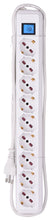 Carica l&#39;immagine nel visualizzatore di Gallery, Electraline 62079 Multipresa 9 Posti Polivalenti (Schuko + 10/16A) con Bianco - Ilgrandebazar
