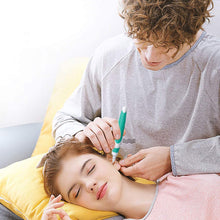 Carica l&#39;immagine nel visualizzatore di Gallery, Pulisci orecchie，Smart Ear Cleaner, 15 Teste in Silicone Sostituibili per Neonati Bambini e Tutta la Famiglia Igiene (Verde)