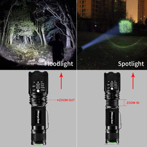 Torcia Tattica UV 2 in 1, a LED con 500LM, di UV+Bianco Luce - Ilgrandebazar