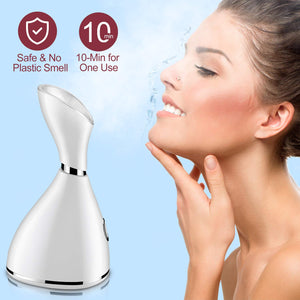 Aiemok Vapore Viso Sauna, Nano Sauna Facciale Pulizia Silver - Ilgrandebazar