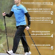 Carica l'immagine nel visualizzatore di Gallery, Glymnis Bastoni Trekking Bastoncini da Trekking Pieghevoli e Antiurto 110-130cm 5 Senzioni in Alluminio 7075 Impugnatura in Eva Punta in Carburo di Tungsteno Perfetti per Escursioni 1 Paio