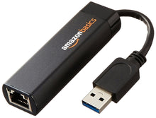 Carica l&#39;immagine nel visualizzatore di Gallery, Adattatore internet Ethernet, USB 3.0 a Confezione da 1, Nero - Ilgrandebazar