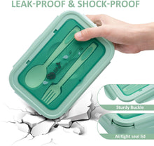 Carica l&#39;immagine nel visualizzatore di Gallery, Sinwind Lunch Box, Porta Pranzo, Bento Box con 3 Scomparti e Verde