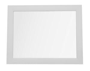 King Home S1710843 Specchio da Parete con Cornice, Bianco, 30X40H, Bianco - Ilgrandebazar