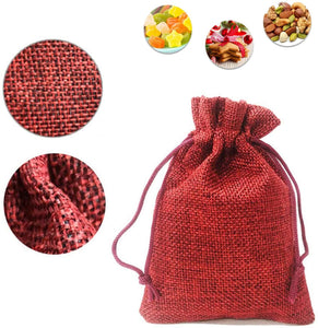 Borsa per calendario natalizio con conto alla rovescia, calendari dell'Avvento fai-da-te, sacchetti piccoli,sacchetti dell'Avvento con coulisse con 24 clip in legno e corda di canapa, riutilizzabili