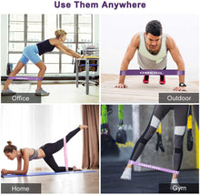 Carica l&#39;immagine nel visualizzatore di Gallery, OMERIL Elastici Fitness (Set di 5), Bande di Resistenza Fitness con 5 Livelli di Resistenza, Fasce Elastiche Fitness per Crossfit, Yoga, Pilates, Squats, Lunges, Stretching, Allenamento di Forza
