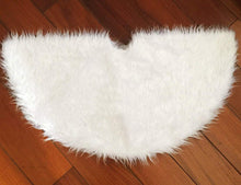 Carica l'immagine nel visualizzatore di Gallery, AWLGAK Gonna Albero di Natale,122 cm soffice Neve Bianco Natale Decorazioni Albero di Natale Vacanze gonne (48inch)
