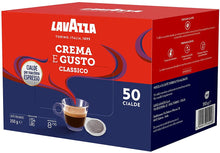 Carica l&#39;immagine nel visualizzatore di Gallery, Lavazza (Roast and Ground) Crema E Gusto Classico, Caffè Macinato Espresso In Cialde, 4 Confezioni da 50 Cialde