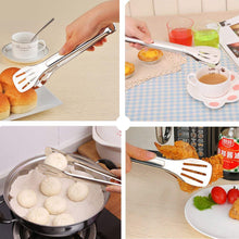 Carica l&#39;immagine nel visualizzatore di Gallery, Pinze da cucina in acciaio INOX, 3 pezzi - 23,9 cm 9.45 pollici, Argento