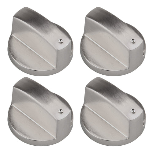 Gosear 4 pz Metallo 6mm Universale Argento Gas Stufa Controllo 6mm, 4pz A - Ilgrandebazar