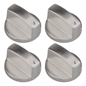 Gosear 4 pz Metallo 6mm Universale Argento Gas Stufa Controllo 6mm, 4pz A - Ilgrandebazar