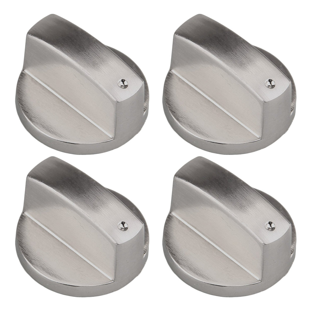 Gosear 4 pz Metallo 6mm Universale Argento Gas Stufa Controllo 6mm, 4pz A - Ilgrandebazar