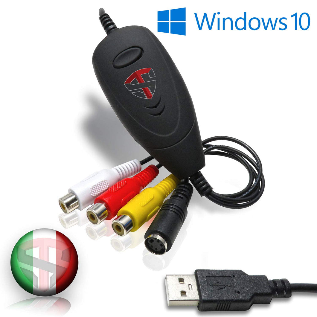 TECHSIDE Video Grabber Vhs Analogico Digitale Nuova Versione 2020 |Windows... - Ilgrandebazar