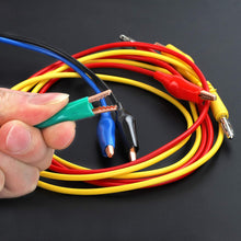 Carica l'immagine nel visualizzatore di Gallery, Kit sonda posteriore Set di puntali posteriori per autoveicoli 15Pcs Perni sonda posteriori 30V 5Pcs Cavi di prova con clip a coccodrillo da 4 mm per test di riparazione auto