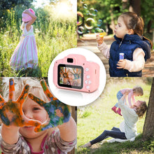 Carica l'immagine nel visualizzatore di Gallery, Faburo Macchina Fotografica per Bambini con Scheda SD 32 GB, Macchina Fotocamera Bambini Portatile Digitale Portatile Digital Camera Kids Videocamera Regalo di Compleanno per Bambini(Rosa)
