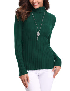 Abollria Maglione Donna Elegante a Collo Alto Maniche Lunghe per Inverno... - Ilgrandebazar