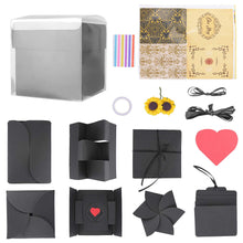 Carica l&#39;immagine nel visualizzatore di Gallery, KATELUO Esplosione Box Scrapbook Creative DIY Photo Album per Matrimoni, Nero - Ilgrandebazar