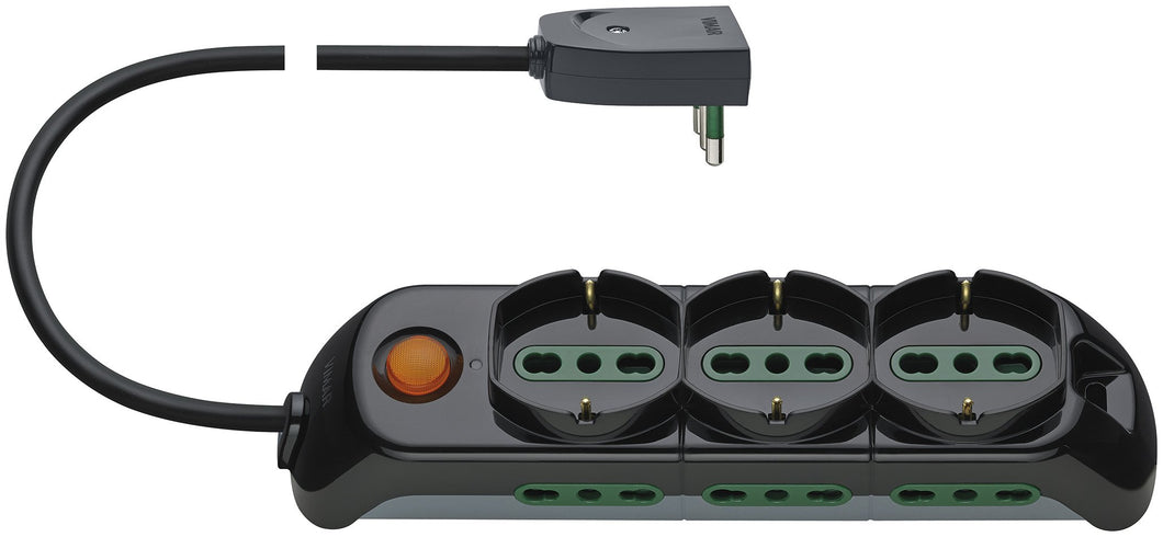 Vimar FP00531.C Presa Multipla con Interruttore Luminoso, 3 Prese... - Ilgrandebazar