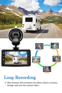 【2019 Nuova Versione】 CHORTAU Telecamera per Auto 1080P Full HD, Dashcam...