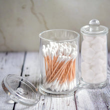 Carica l&#39;immagine nel visualizzatore di Gallery, ASIV, Organizzatore 2 in 1 acrilico con coperchio, per batuffoli Trasparente - Ilgrandebazar