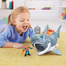 Carica l'immagine nel visualizzatore di Gallery, Imaginext Squalo Mega Morso con Personaggio Subacqueo, Gabbia e Accessori, Giocattolo per Bambini 3+Anni, GKG77