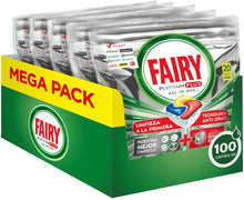 Carica l&#39;immagine nel visualizzatore di Gallery, Fairy Platinum Plus Limone 100 Pastiglie per Lavastoviglie, Maxi Formato da 100 Caps di Detersivo