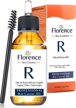 Carica l'immagine nel visualizzatore di Gallery, Olio di Ricino 100ml. Biologico,Vegano, Puro e Pressato a Freddo. Bottiglia in vetro+Pennello. Stimola la Crescita dei Capelli, Ciglia e Sopracciglia. Rinforza le unghie. Ottimo rimedio per la pelle