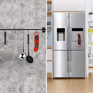 Elekin Termometro Cucina,Termometro da Carne Digitale Professionale con sonda, 180°Pieghevole, Lettura Istantanea 2-3s, Impermeabile Termometri per Barbecue, Cibo, Carne, Grill,Vino,Latte