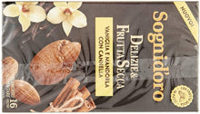 Carica l&#39;immagine nel visualizzatore di Gallery, Sogni Doro Tisana Deliziefrutta Secca Vaniglia, Mandorla e Cannella - 16 Filtri, 40 g