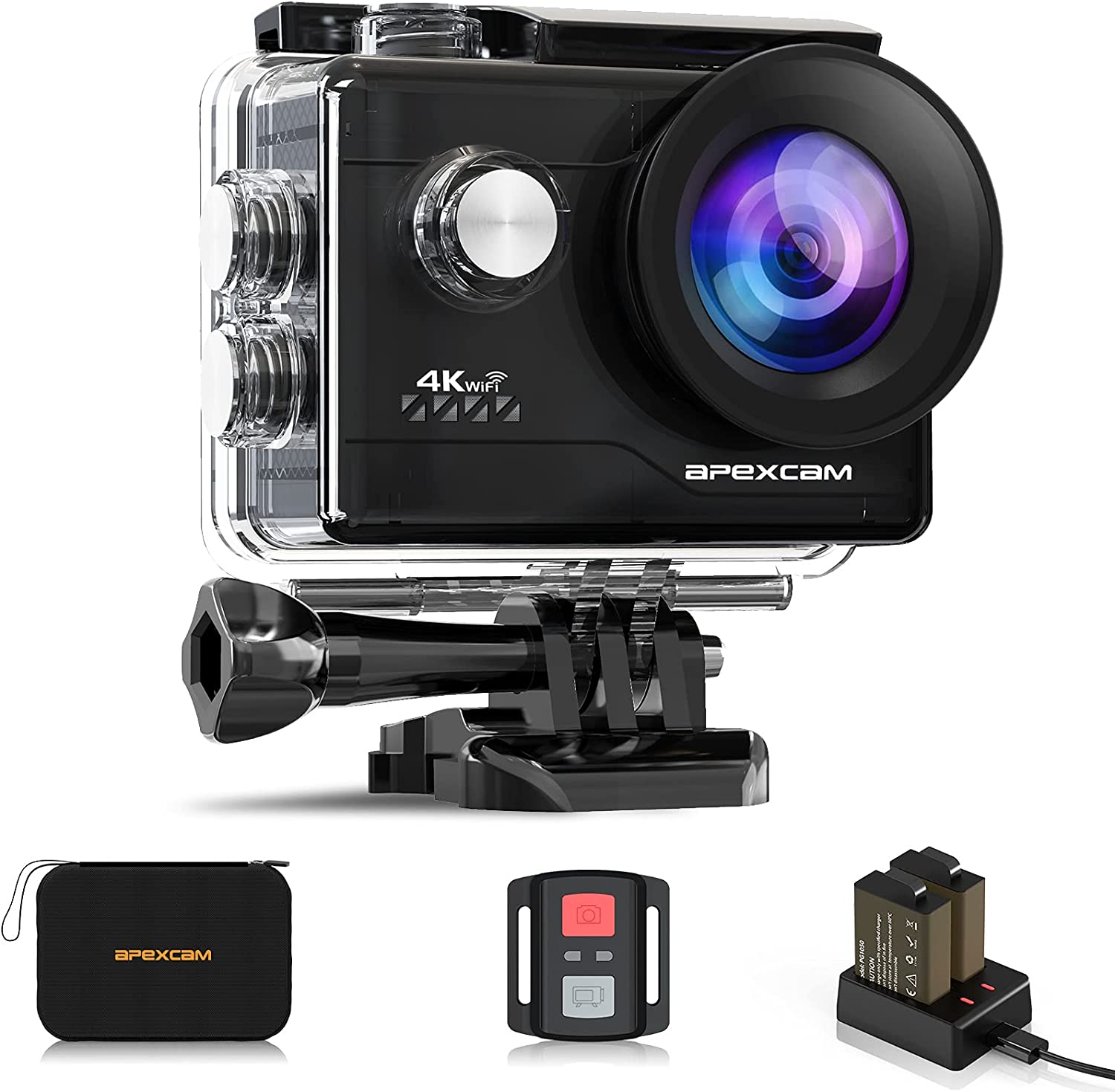 Apexcam 4K 60FPS EIS - Action Camera impermeabile e resistente - Offerta a tempo su Amazon Apexcam 4K 60FPS EIS - Action Camera impermeabile e resistente - Offerta a tempo su Amazon
