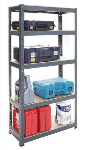 150 cm x 70 cm x 30 cm, grigio a 5 ripiani (175KG per ripiano), capacità... - Ilgrandebazar
