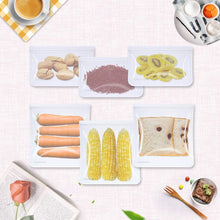 Carica l&#39;immagine nel visualizzatore di Gallery, Sacchetti Alimenti Riutilizzabili 12 Pezzi Ziplock Sacchetti Portaoggetti (2 per Frutta/5 per Tramezzini/5 per Snack) Sacchetti per Freezer Extra Spessi per Conservare a Tenuta, Senza BPA