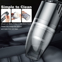 Carica l&#39;immagine nel visualizzatore di Gallery, Absob Aspirabriciole Senza Fili Mini portatile Ultralight Aspirapolvere Auto Hoover Potente Aspira Briciole Elettrico senza filo da tavolo Ricaricabile Leggero per Casa Cucina Peli Di Animali