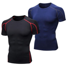 Carica l&#39;immagine nel visualizzatore di Gallery, Niksa 2 Pezzi Fitness T-Shirt Maglia Manica Lunga Compressione Uomo Maniche... - Ilgrandebazar