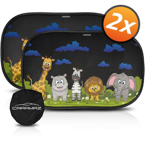 Tendine parasole auto bambini nere animali - Parasole M/L, Nero con - Ilgrandebazar