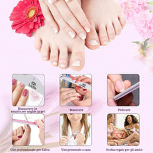 Carica l&#39;immagine nel visualizzatore di Gallery, Lictin Lime per Unghie Professionali - Set 12 Lime per Unghie 100/180 - Doppia Faccia Lavabile Smeriglio Manicure Utensili per Chiodo Lucidatura &amp; Messa in piega con 2 Strisce Lucidanti