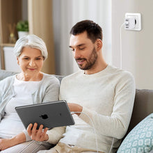 Carica l'immagine nel visualizzatore di Gallery, Caricatore USB, Beikell Caricatore USB da Muro a 4 Porte 5A / 25W con Tecnologia Smart-Adaptive di ricarica rapida