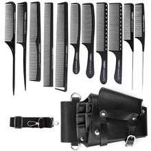 Carica l&#39;immagine nel visualizzatore di Gallery, Borsa per Attrezzi da Parrucchiere Cintura per parrucchiere con 12 pettini Borsa per attrezzi professionale da parrucchiere Per Strumenti da Parrucchiere pettini e forbici