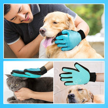 Carica l'immagine nel visualizzatore di Gallery, Zellar Guanto Spazzola per Animali Massaggio Pulizia, 2 Pezzi Deshedding Massaging Tool per Cani E Gatti Double-Sided Disponibile Pelo La Pulizia E Elimina Morti Peli Guanto Spazzola