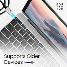 Carica l&#39;immagine nel visualizzatore di Gallery, PORTENTUM adattatore USB c USB a - USB C Femmina a USB Maschio, Velocità 2.0, 480 MB, corpo premium in zinco ad alta resistenza al calore - adattatore USB a Tipo C di soli 4 grammi