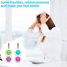 Carica l'immagine nel visualizzatore di Gallery, langjiao Simple Dimple Fidget Toy Agitarsi Giocattoli sensoriali per Bambini e Adulti, Fidget Toys Antistress Mini Portachiavi,Pendente Giocattoli con ridurre ansia e Stress
