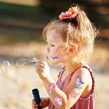 Carica l'immagine nel visualizzatore di Gallery, ACWOO Tatuaggi Temporanei per Bambini, Tatuaggi Finti per Ragazze Ragazzi, 20 Fogli Unicorno e 10 Fogli Sirena Tatuaggi Temporanei Set, Giocattoli Gadget per Ragazza Bambini Adulti Festa Compleann