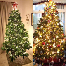 Carica l&#39;immagine nel visualizzatore di Gallery, ANSIO Luci natalizie per interni e esterno 1000 LED albero luci Bianco Caldo, 8 modalità con memoria e funzione timer, alimentate, trasformatore incluso 25m Lunghezza illuminata- CAVO VERDE