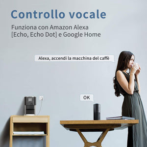 Presa Intelligente, Carico Massimo 16A 3680W ANOOPSYCHE WiFi, 2 Packs