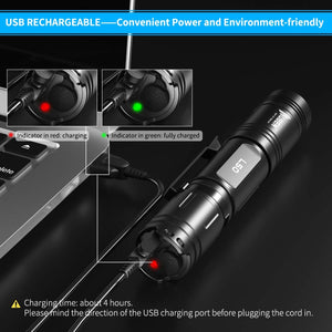 Tattico Torcia Professionale Con LED OSRAM P9, 1200 Lumens, L50-1200LM, L50 - Ilgrandebazar