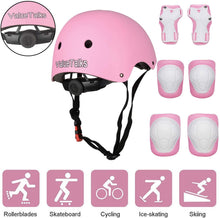 Carica l&#39;immagine nel visualizzatore di Gallery, ValueTalks Protezione di Casco Bambini, Ginocchiere Gomitiere e Protezione Polso per Pattini a Rotella,Skateboard, Bicicletta, Hoverboard e Altri Sport Estremi