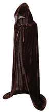 Carica l'immagine nel visualizzatore di Gallery, VGLOOKO Full Length Hooded Robe Cloak Long Velvet Cape Cosplay Costume 59"...