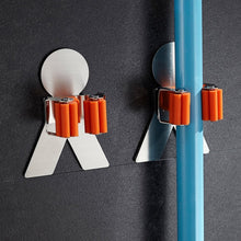 Carica l&#39;immagine nel visualizzatore di Gallery, MINGZE Rastrelliera per scope e spazzole, 304 acciaio 1 pezzo Humanoid - Ilgrandebazar