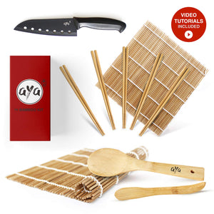 AYA Kit di Sushi bambù con Coltello Chef - Video Tutorial Online -... - Ilgrandebazar